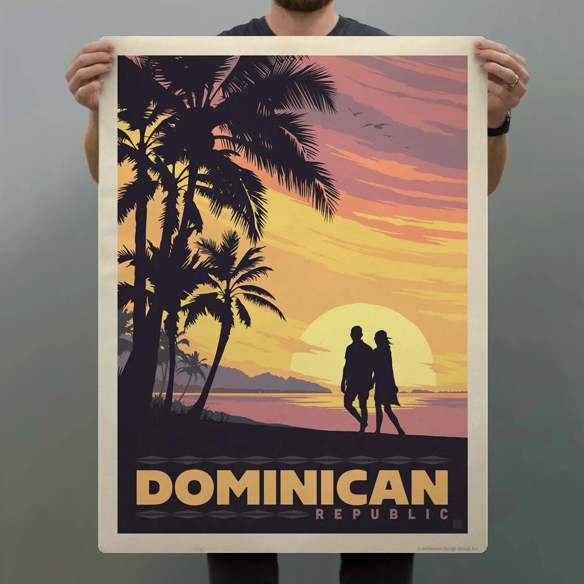 Dominican Republic Sunset Beach Decal
