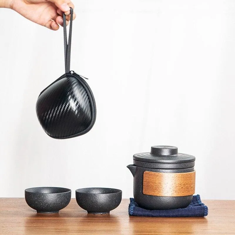 Elegant Ceramic Porcelain Kung Fu Tea Set - A Sophisticated Experience for Tea Aficionados