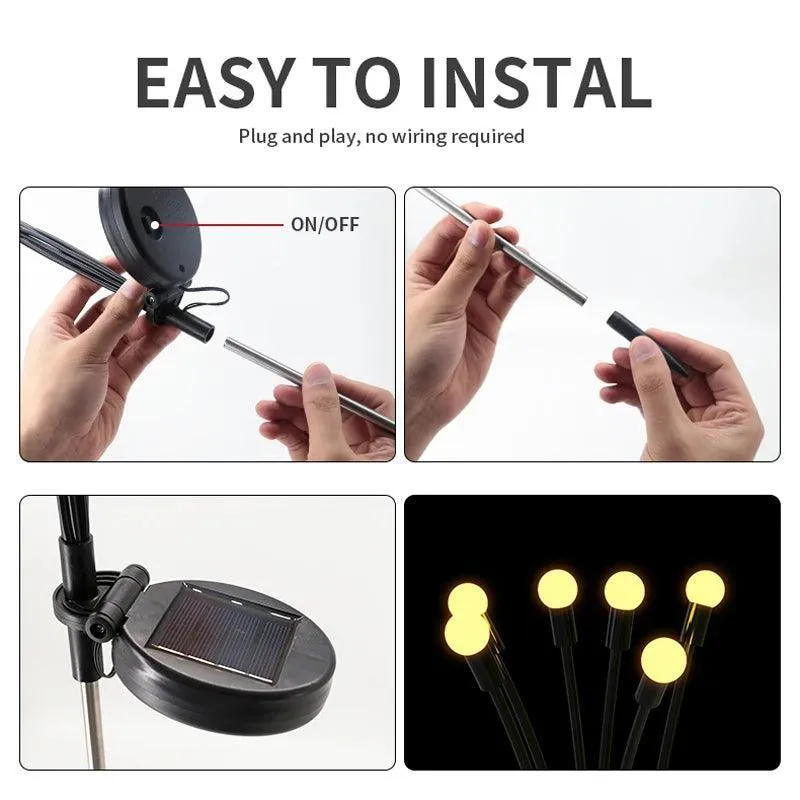 Enchanting Firefly Solar Garden Lights: Magical Outdoor Illumination
