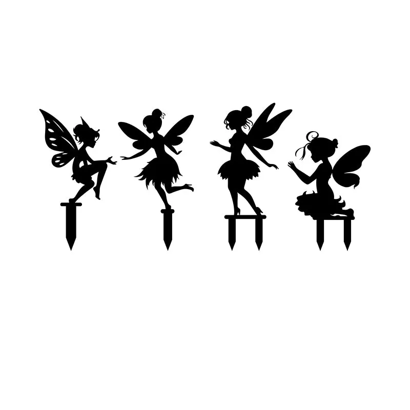 Fairy Dwell Garden Stake - Set Of Four