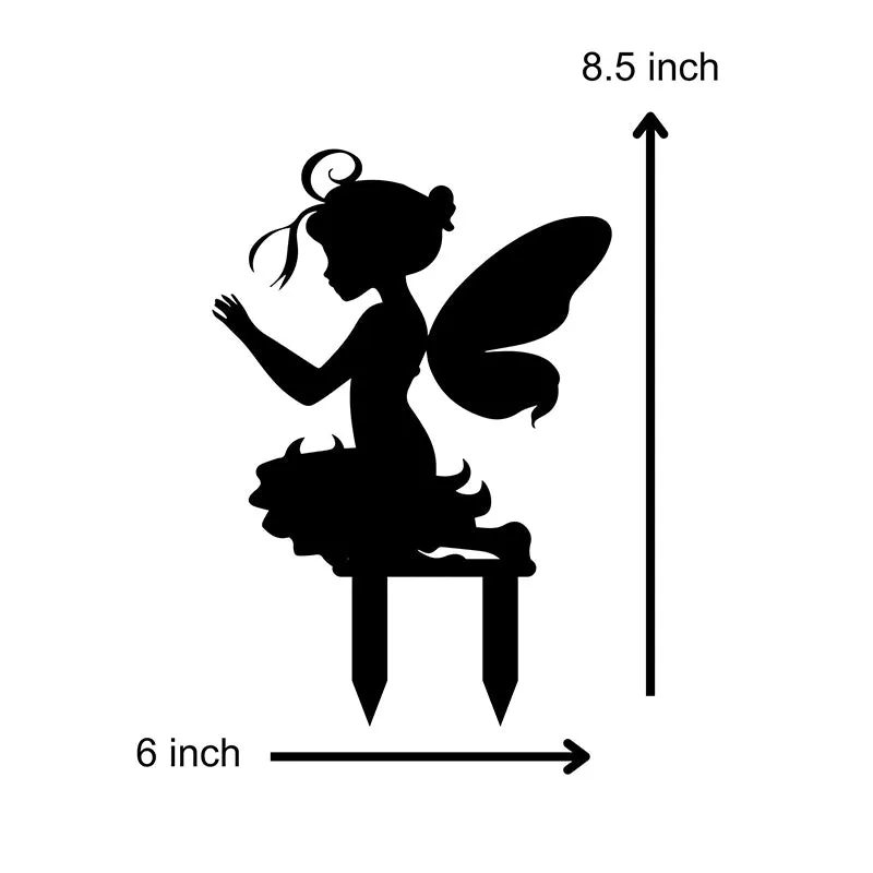 Fairy Dwell Garden Stake - Set Of Four