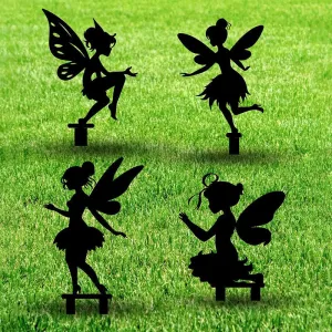 Fairy Dwell Garden Stake - Set Of Four