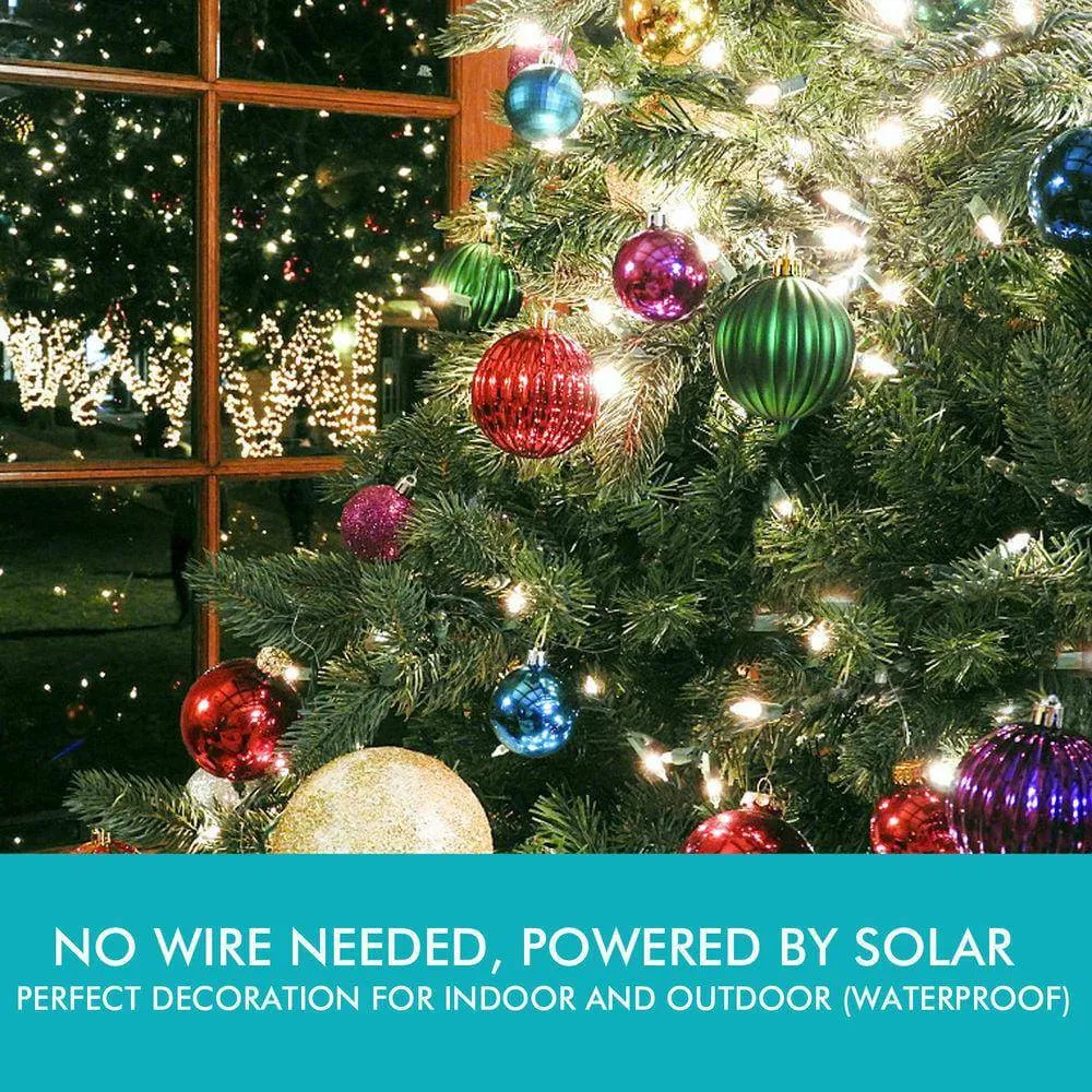 Fairy Lights 42M 400LED String Solar Powered  Garden Christmas Decor Warm White