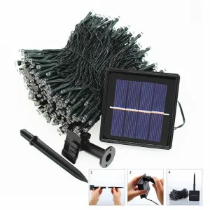 Fairy Lights 42M 400LED String Solar Powered  Garden Christmas Decor Warm White