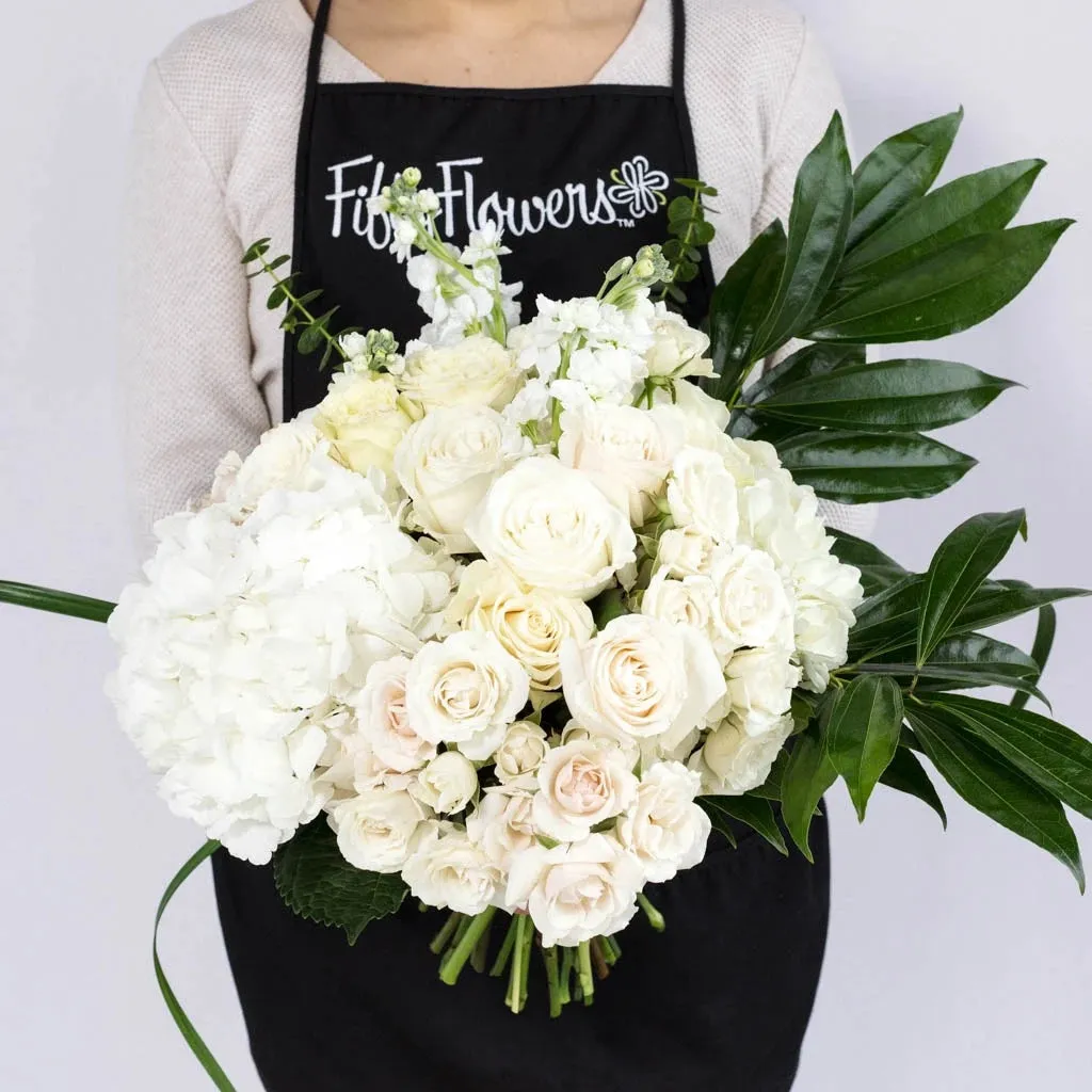 Farm to Table White Centerpieces