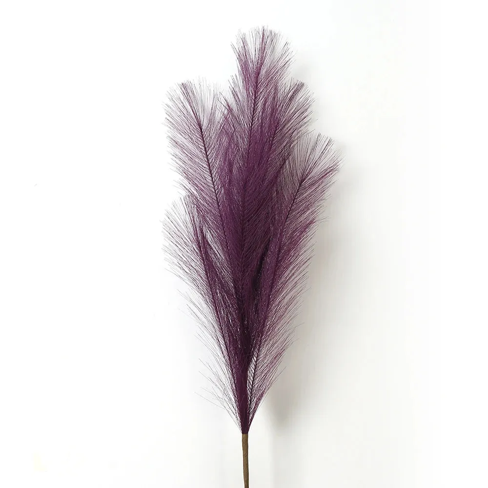 Faux Pampas Grass Decor Plume - Fake Reeds Plants, Everlasting Flowers for Home & Event Decorations