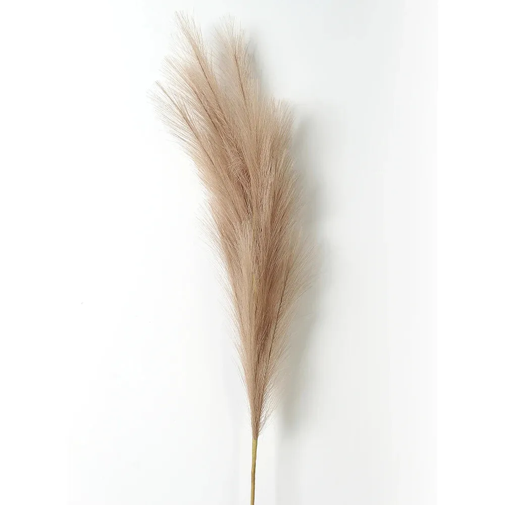 Faux Pampas Grass Decor Plume - Fake Reeds Plants, Everlasting Flowers for Home & Event Decorations
