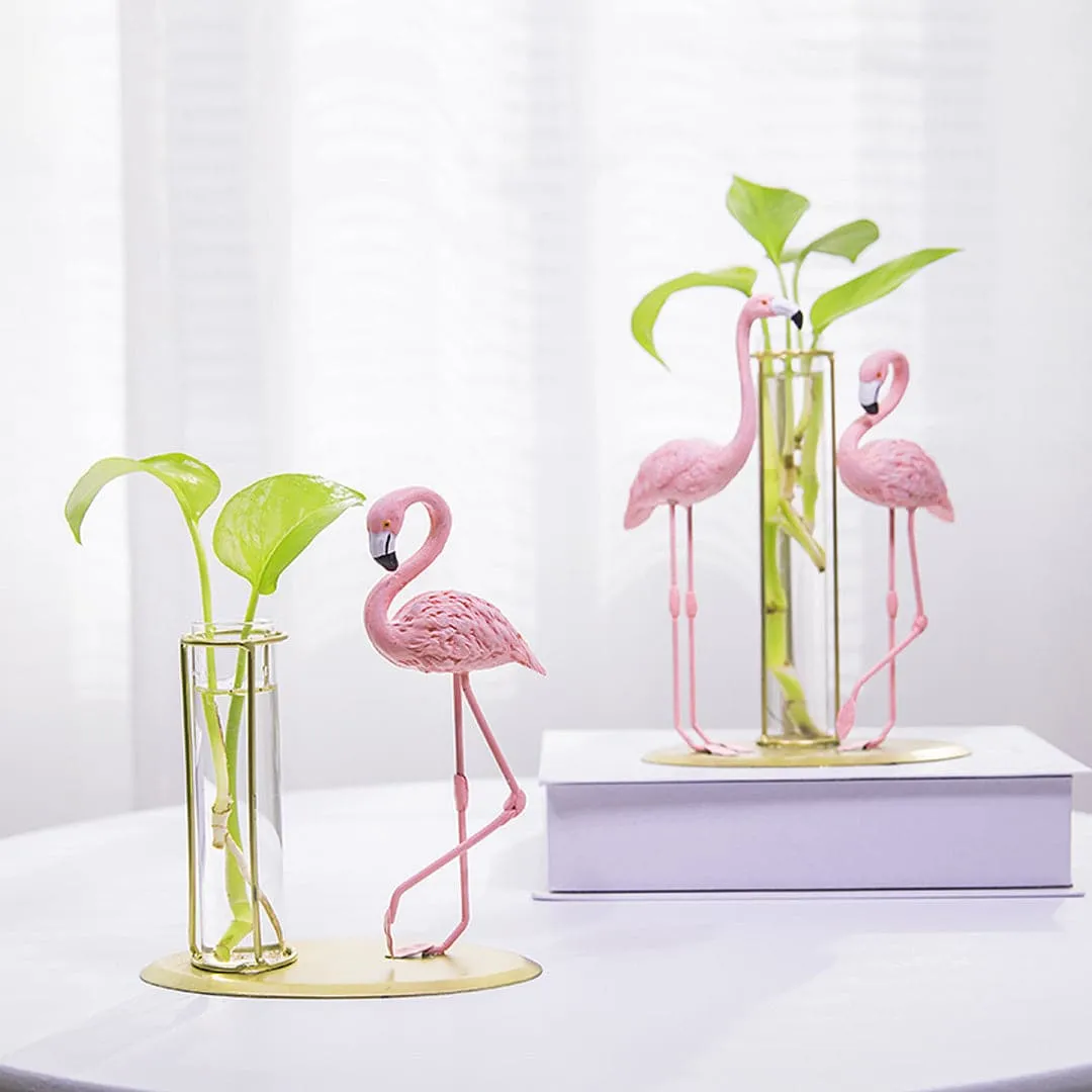 Flamingo Hydroponic Vase