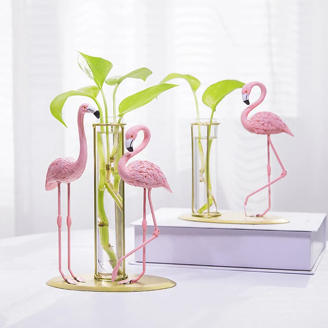 Flamingo Hydroponic Vase