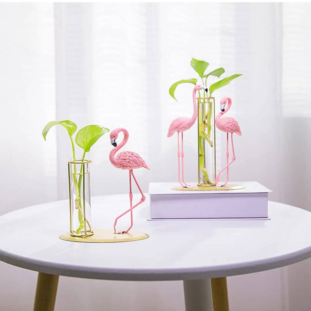 Flamingo Hydroponic Vase