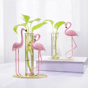 Flamingo Hydroponic Vase