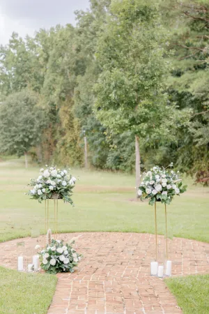 Focal Point Centerpieces with Stands 29.5" (Set of 2)