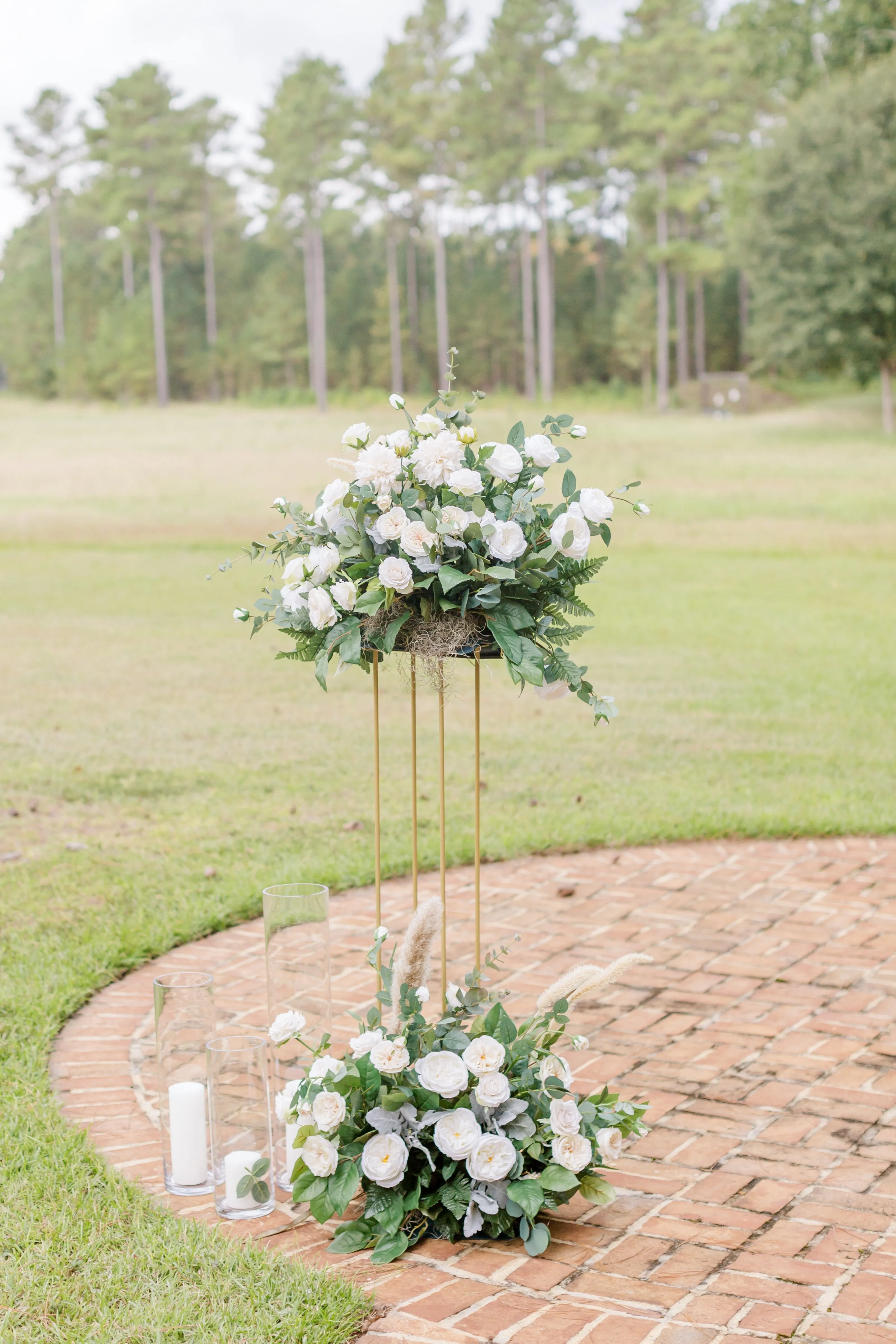 Focal Point Centerpieces with Stands 29.5" (Set of 2)