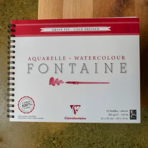 Fontaine Watercolor Cold Pressed Wirebound Pad 9.5x11.75