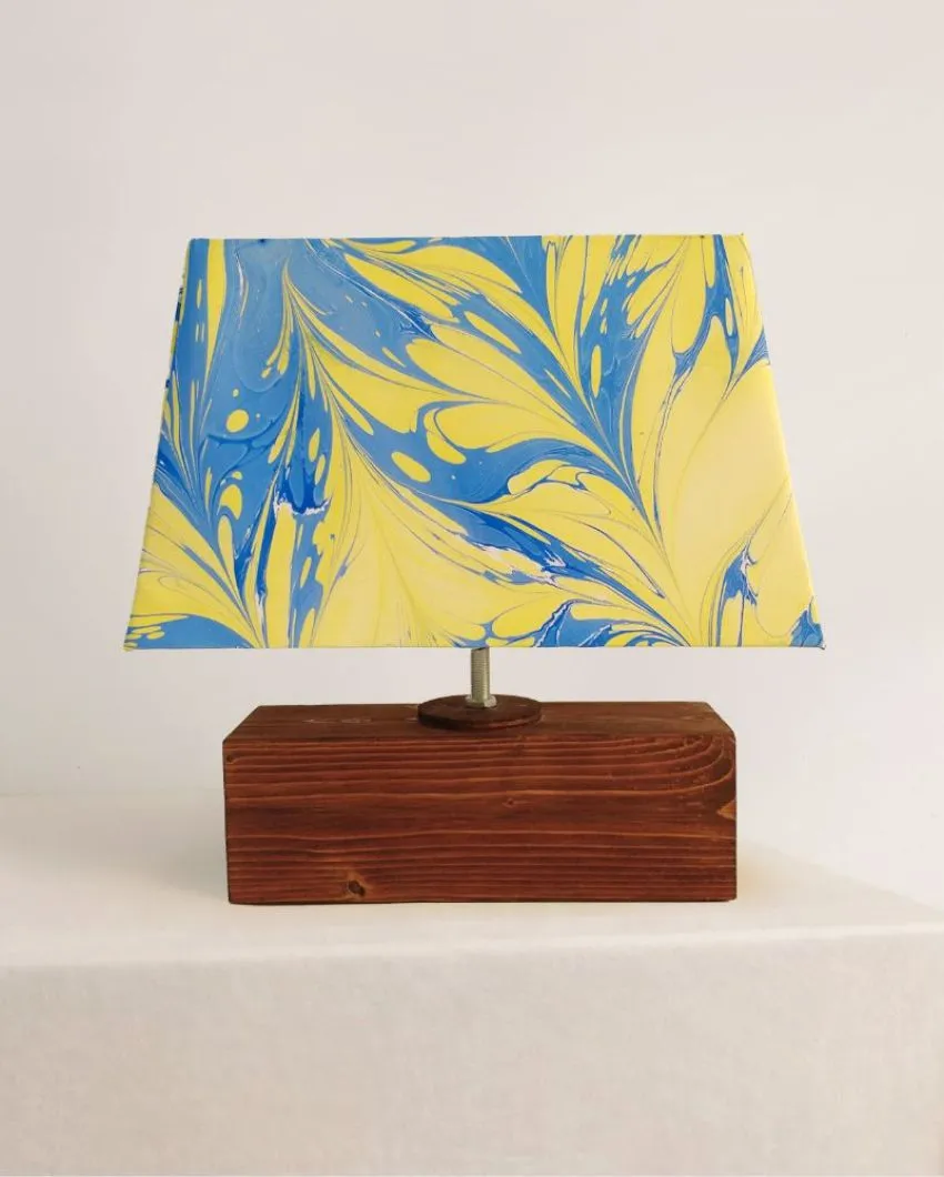 Fusion Design Marbling Wooden Table Lamp