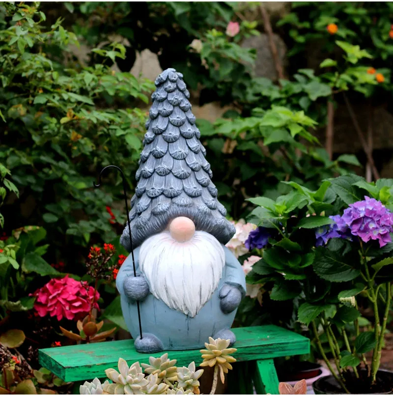 Garden Figure Sculpture Statues, Gnome Statue for Garden Ornaments, Garden Decoration Ideas, Villa Courtyard Decor, Outdoor Garden Decoration