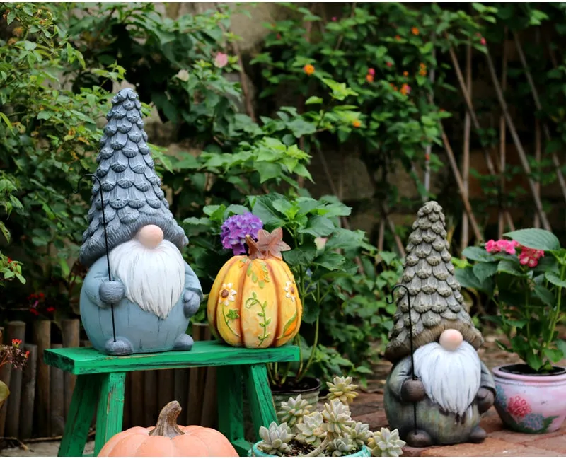 Garden Figure Sculpture Statues, Gnome Statue for Garden Ornaments, Garden Decoration Ideas, Villa Courtyard Decor, Outdoor Garden Decoration