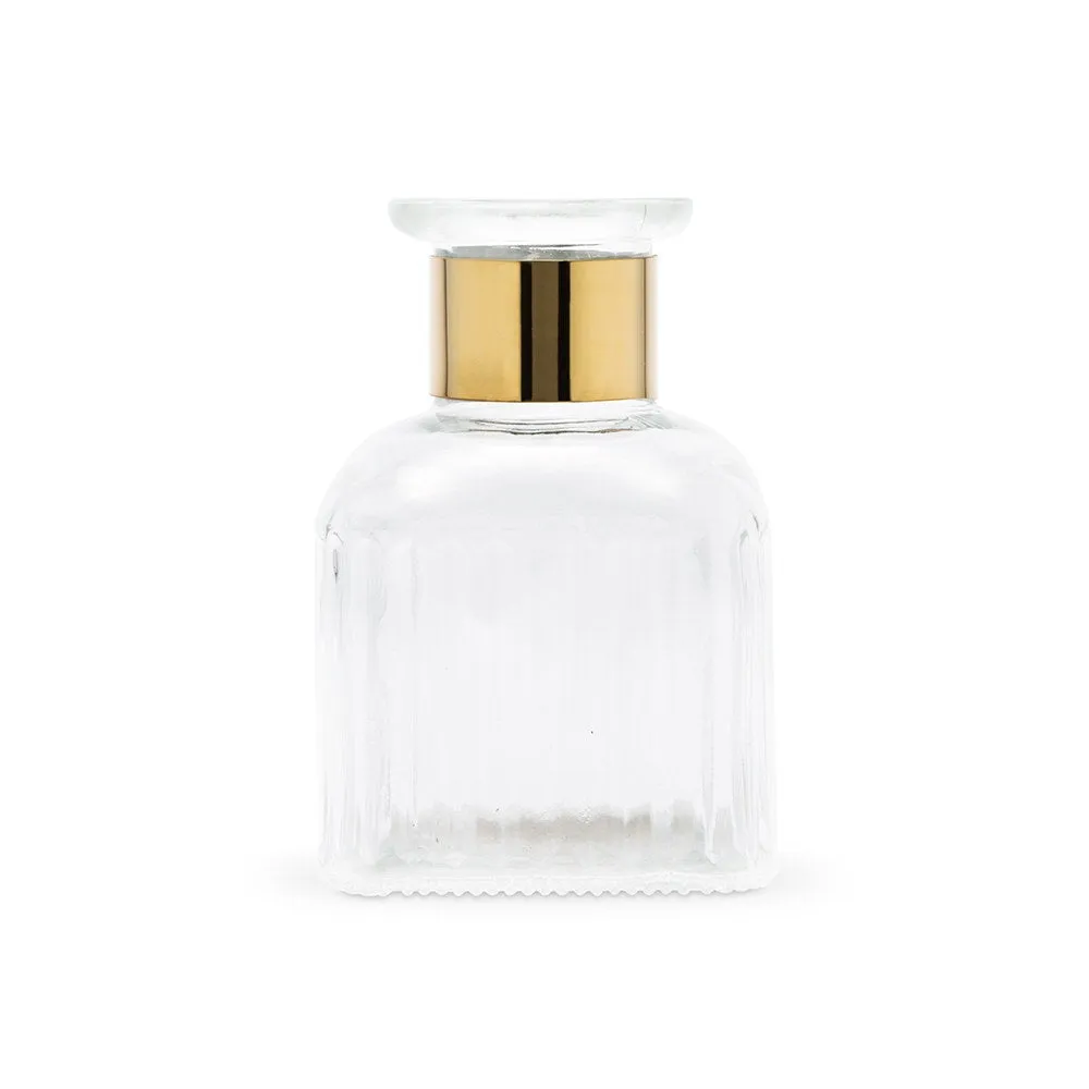 GLASS BOTTLE FLOWER VASE - SQUARE