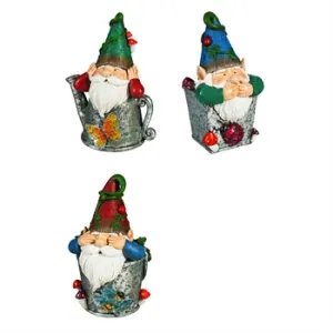 Gnome Decor - Hear, Speak, See No Evil (3 asst)