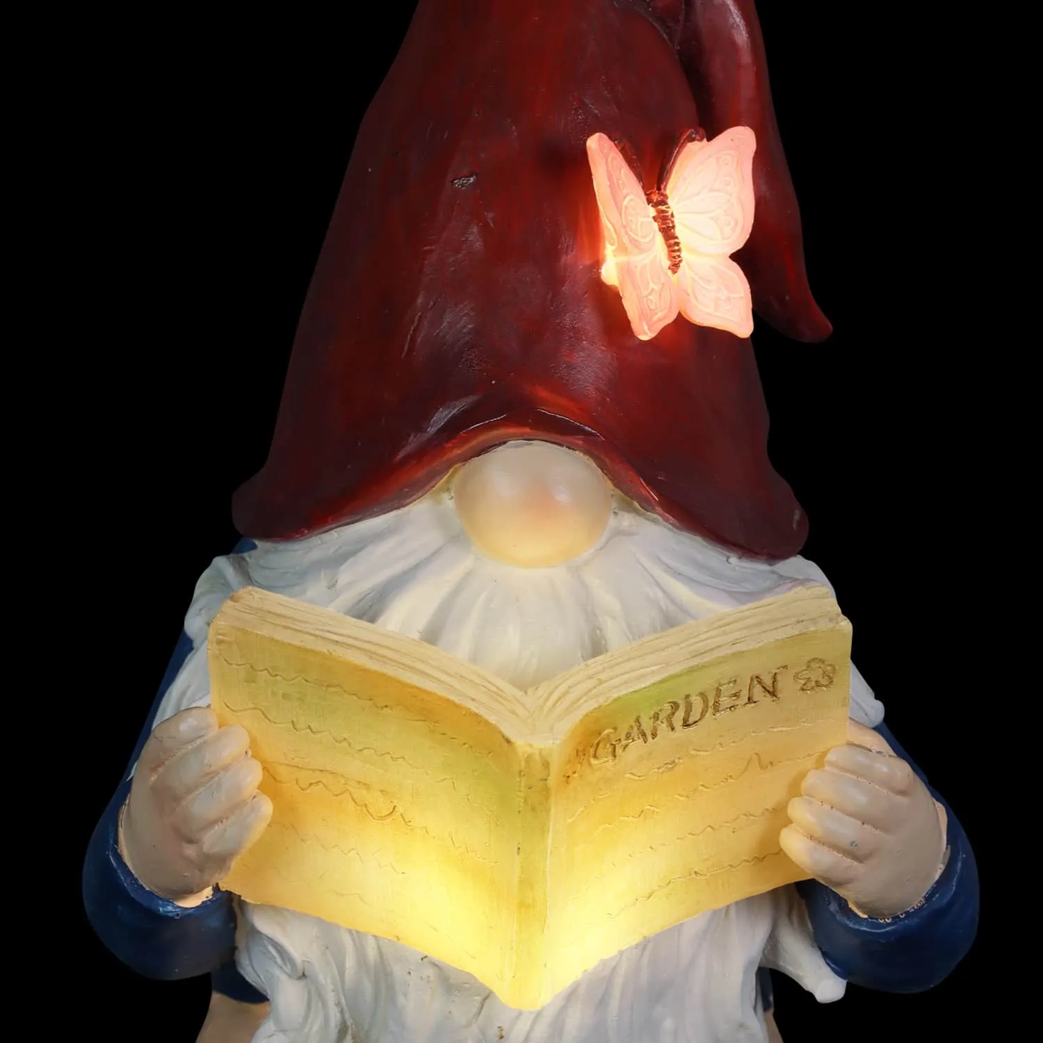 Good Time Toilet Timmy Garden Gnome Statue with LED lights on a Battery Operated Timer, 7.5 by 10.5 Inches