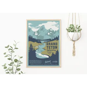 Grand Teton National Park - 12x16 Poster