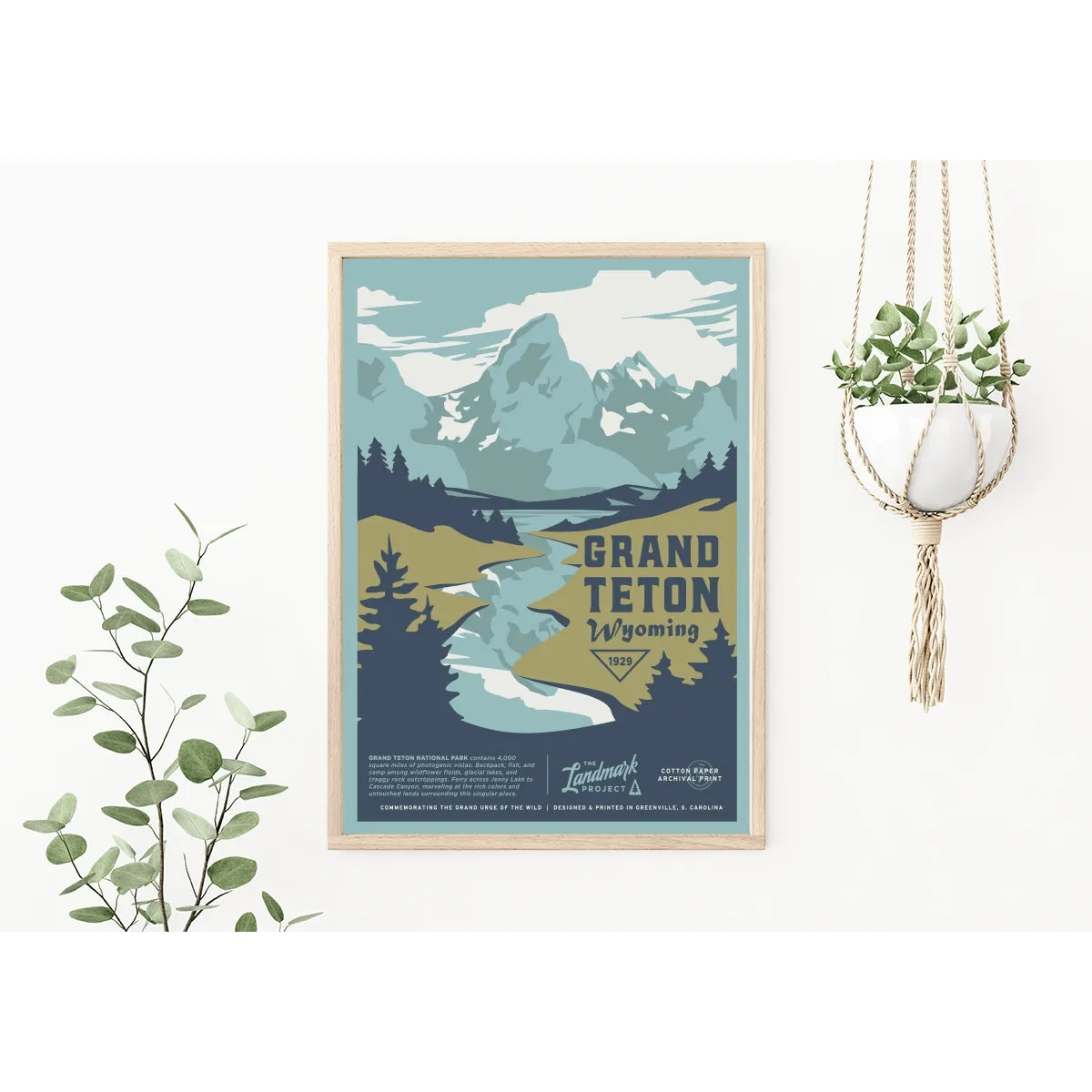 Grand Teton National Park - 12x16 Poster