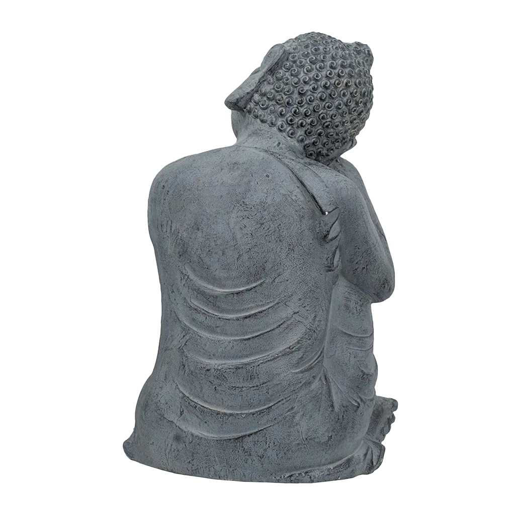 Gray Resting Buddha Statue