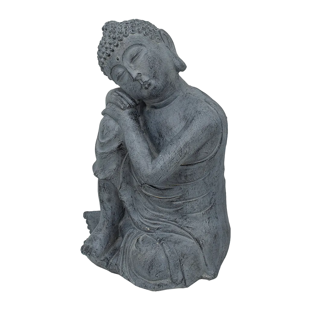 Gray Resting Buddha Statue