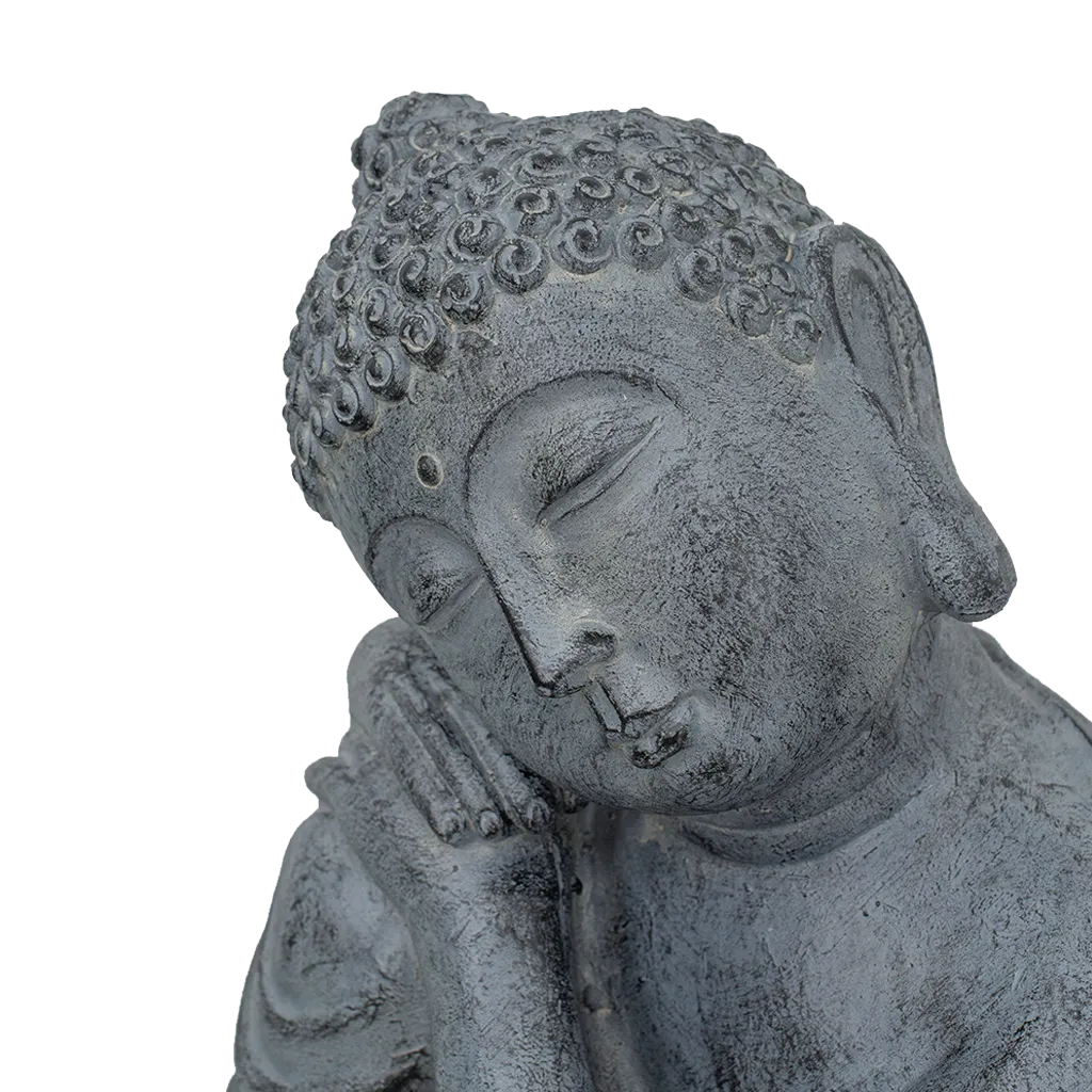 Gray Resting Buddha Statue