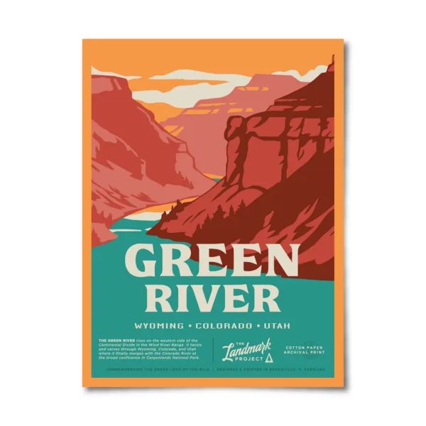 Green River - 12x16 Poster