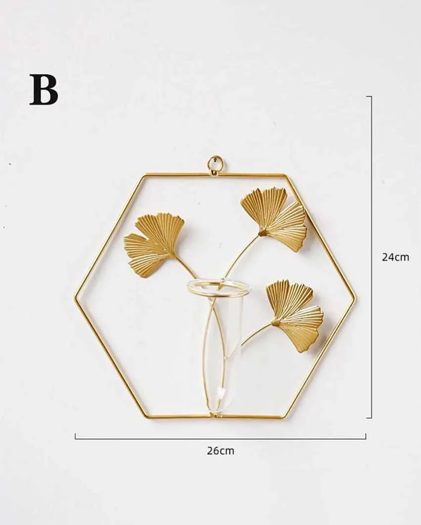 Hexagon Test Tube Wall Planter | 10 x 2 x 10 inches