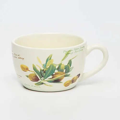Home Centre Malvina Printed Tea Set - 1 Cup and 1 Saucer - Beige