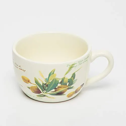 Home Centre Malvina Printed Tea Set - 1 Cup and 1 Saucer - Beige