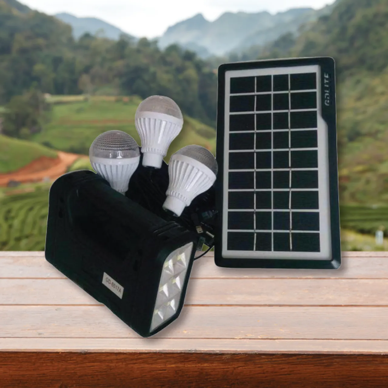 Home Solar Lighting System Gd-8017A