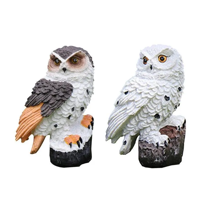 LED Garden Owl Solar Lights