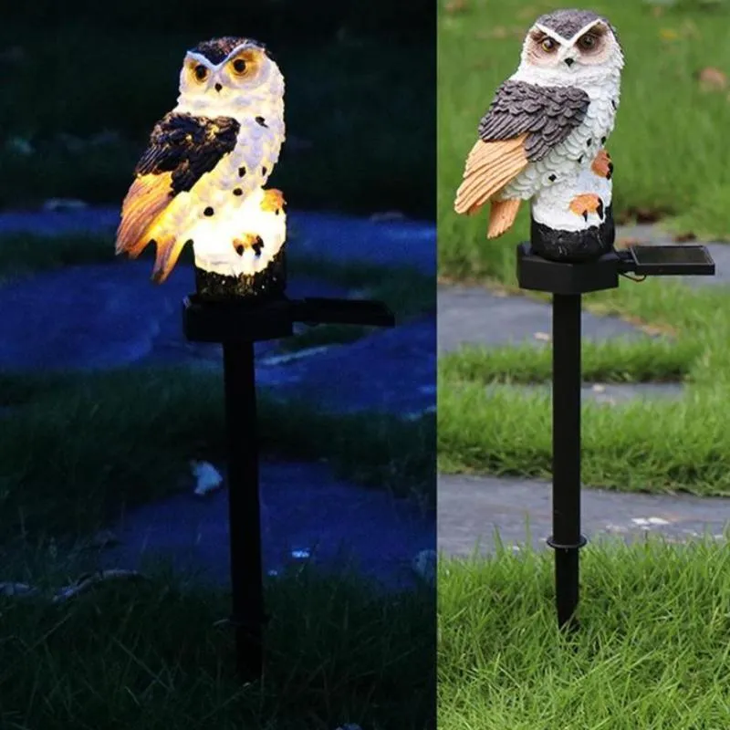 LED Garden Owl Solar Lights