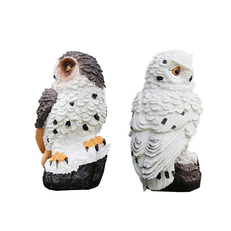 LED Garden Owl Solar Lights