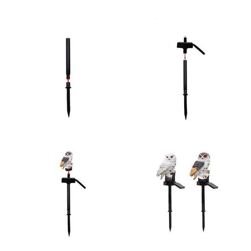 LED Garden Owl Solar Lights