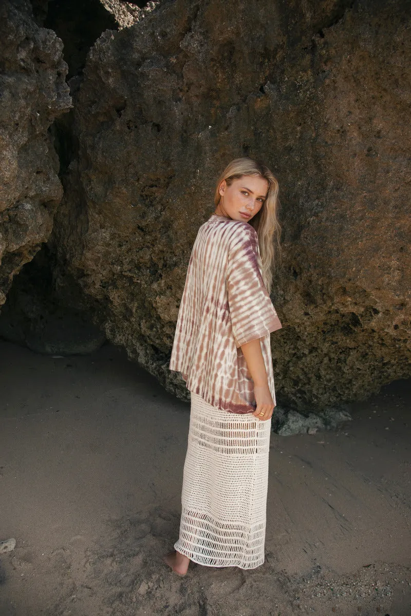 LET IT FLOW CROCHET SKIRT - OFF WHITE