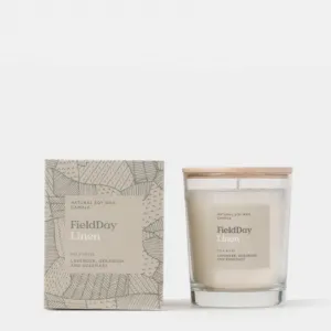 Linen Large Candle