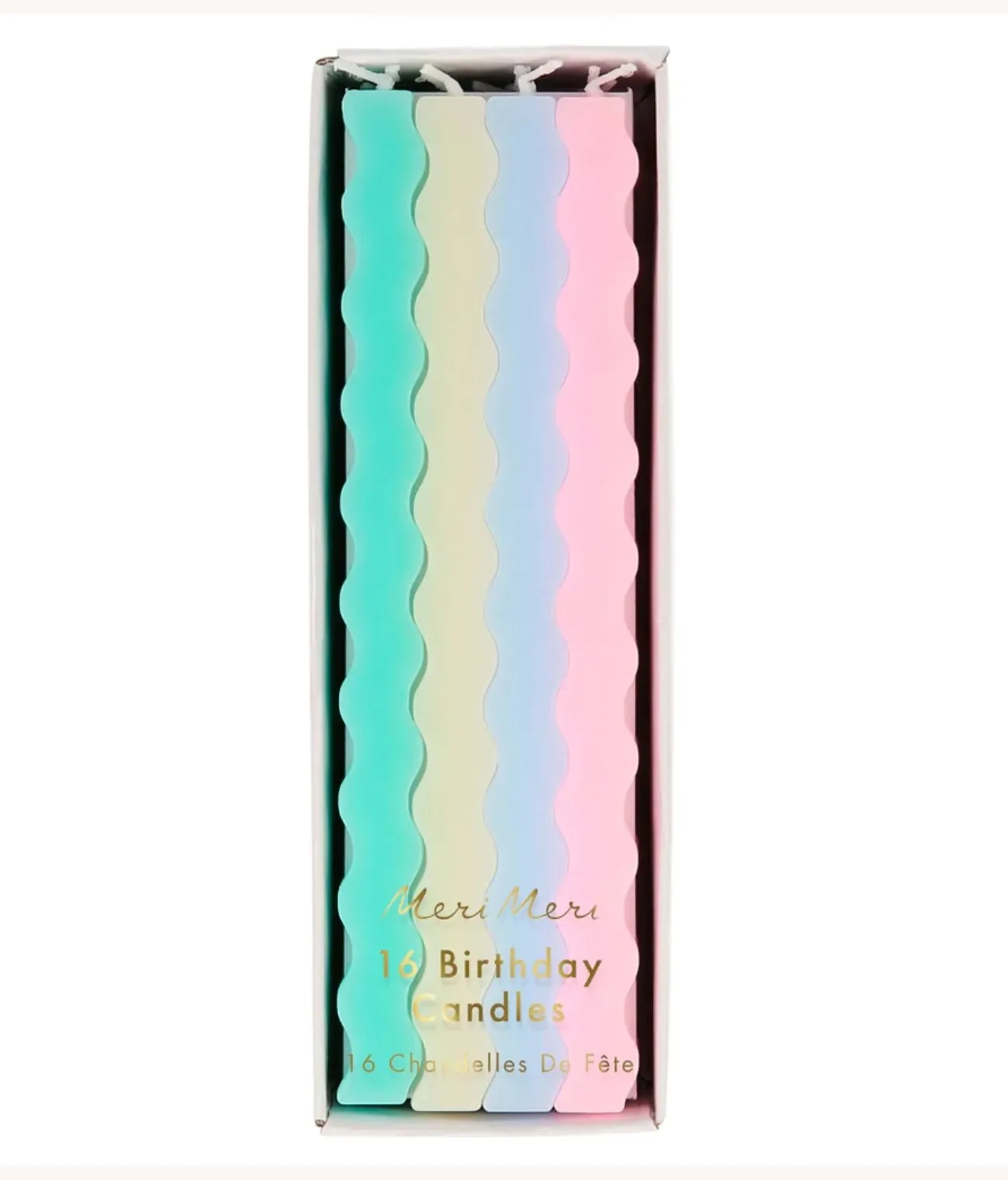 Meri Meri Pastel Wavy Candles