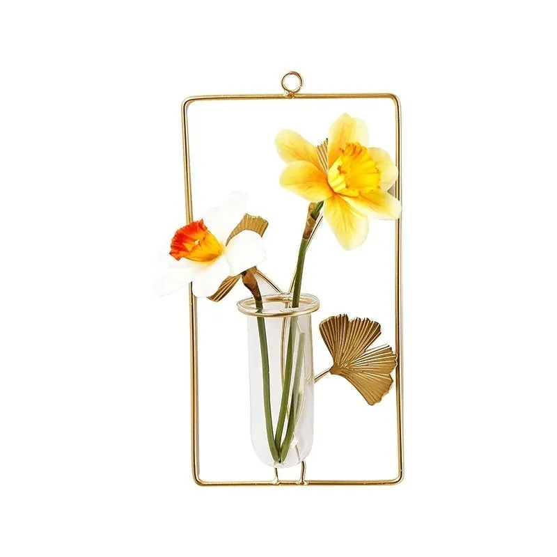 Metal Frame Test Tube Planter | 6 x 3 x 12 inches