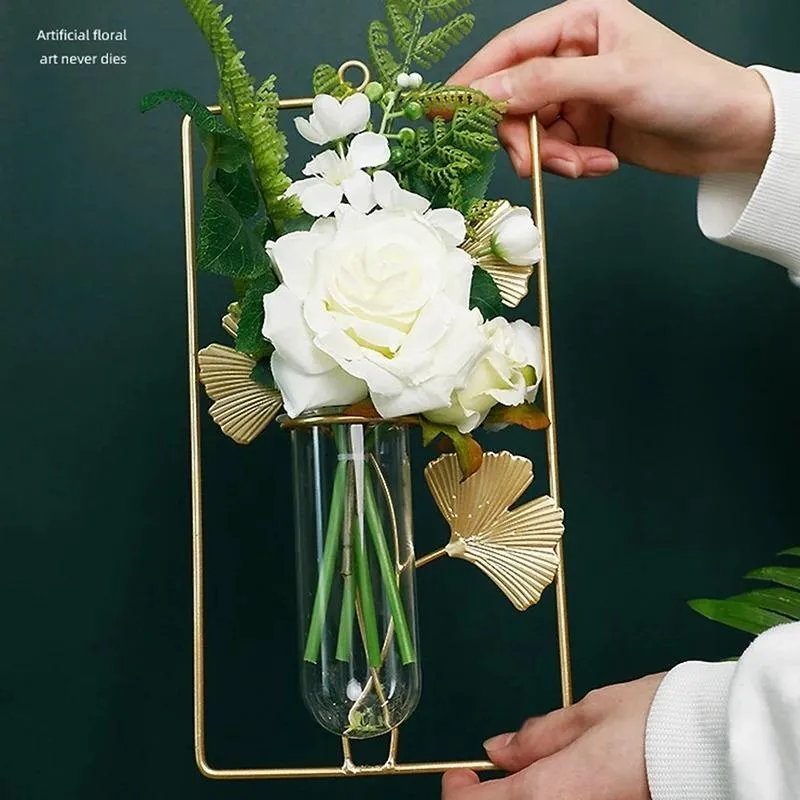 Metal Frame Test Tube Planter | 6 x 3 x 12 inches