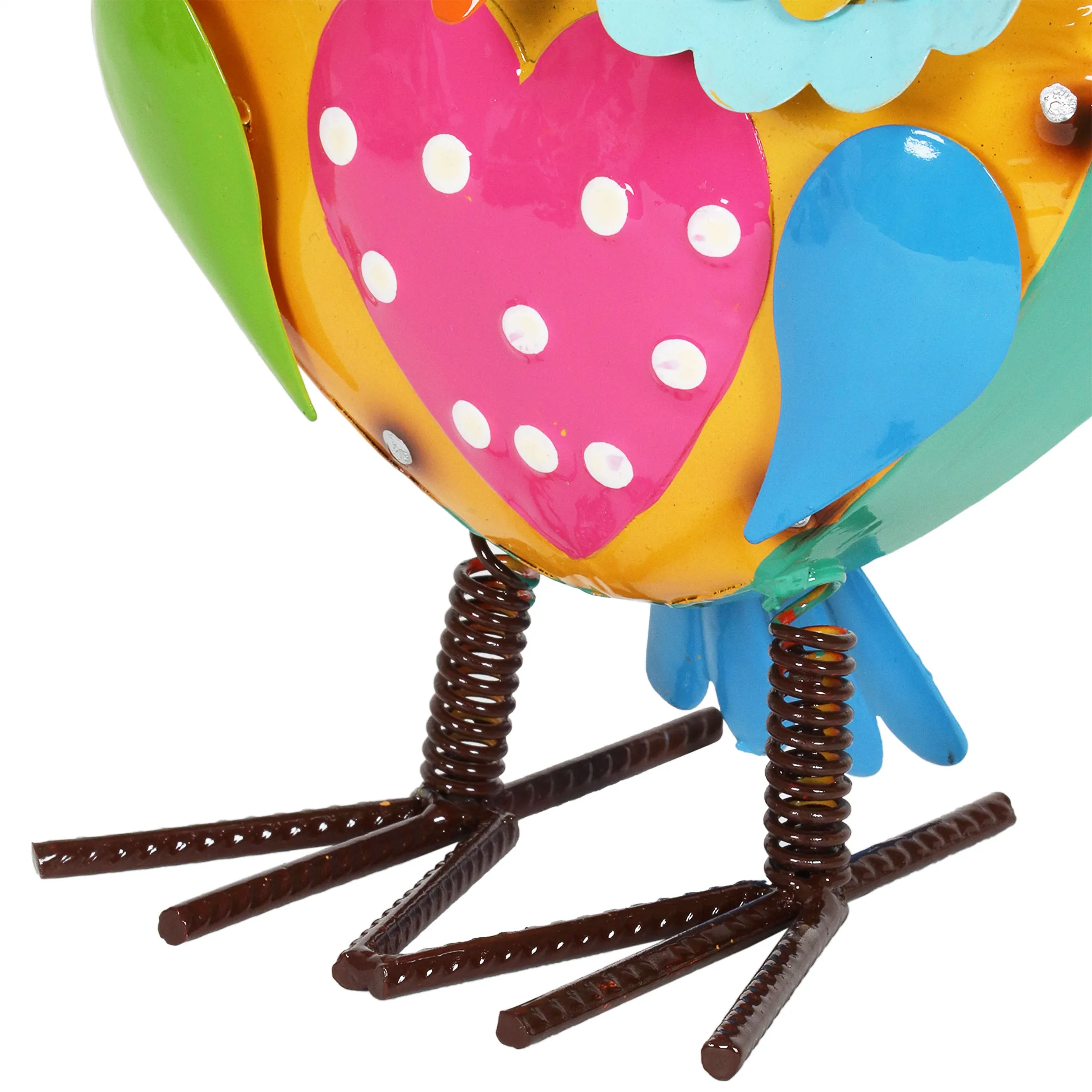 Metal Painted Owl Decor, 10 Inch
