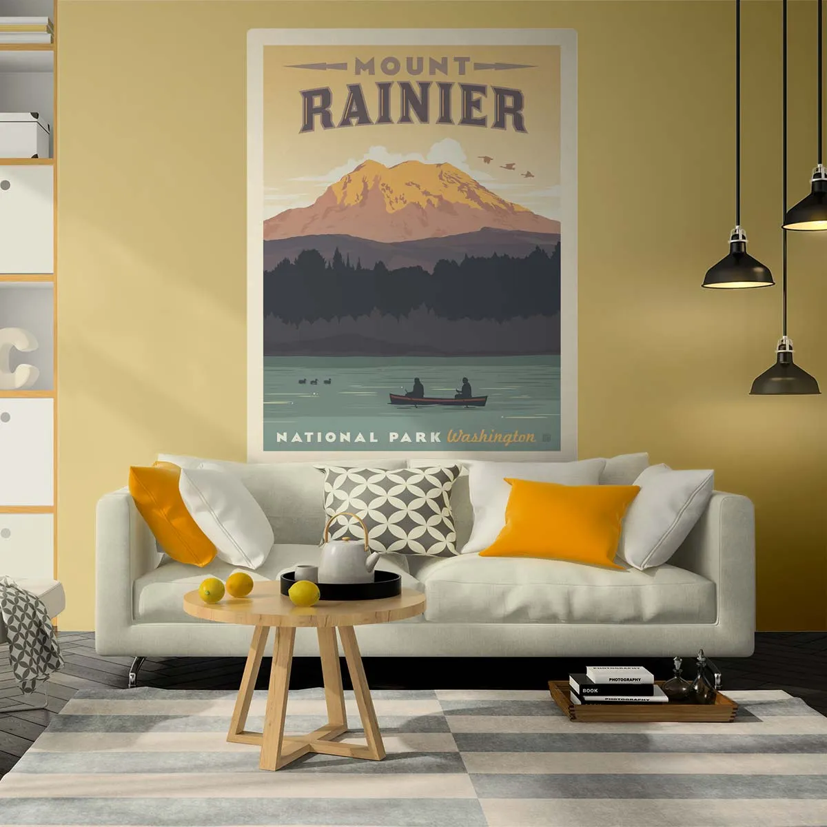 Mount Rainier National Park Washington Canoe Decal