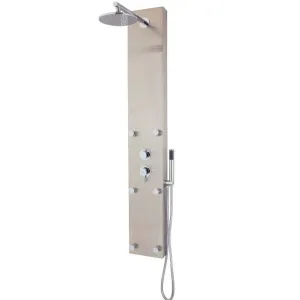 Mz Minima Modern Bathroom Stainless Steel Shower Panel