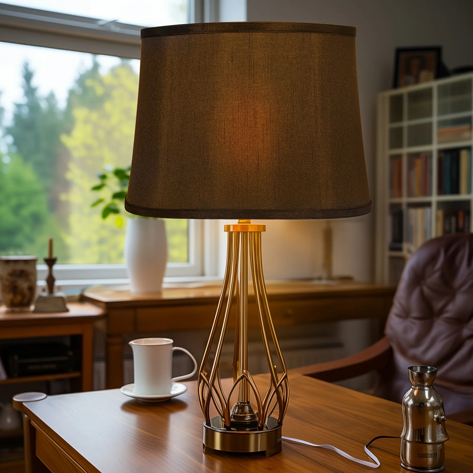 Navy Floor Lamp Shade
