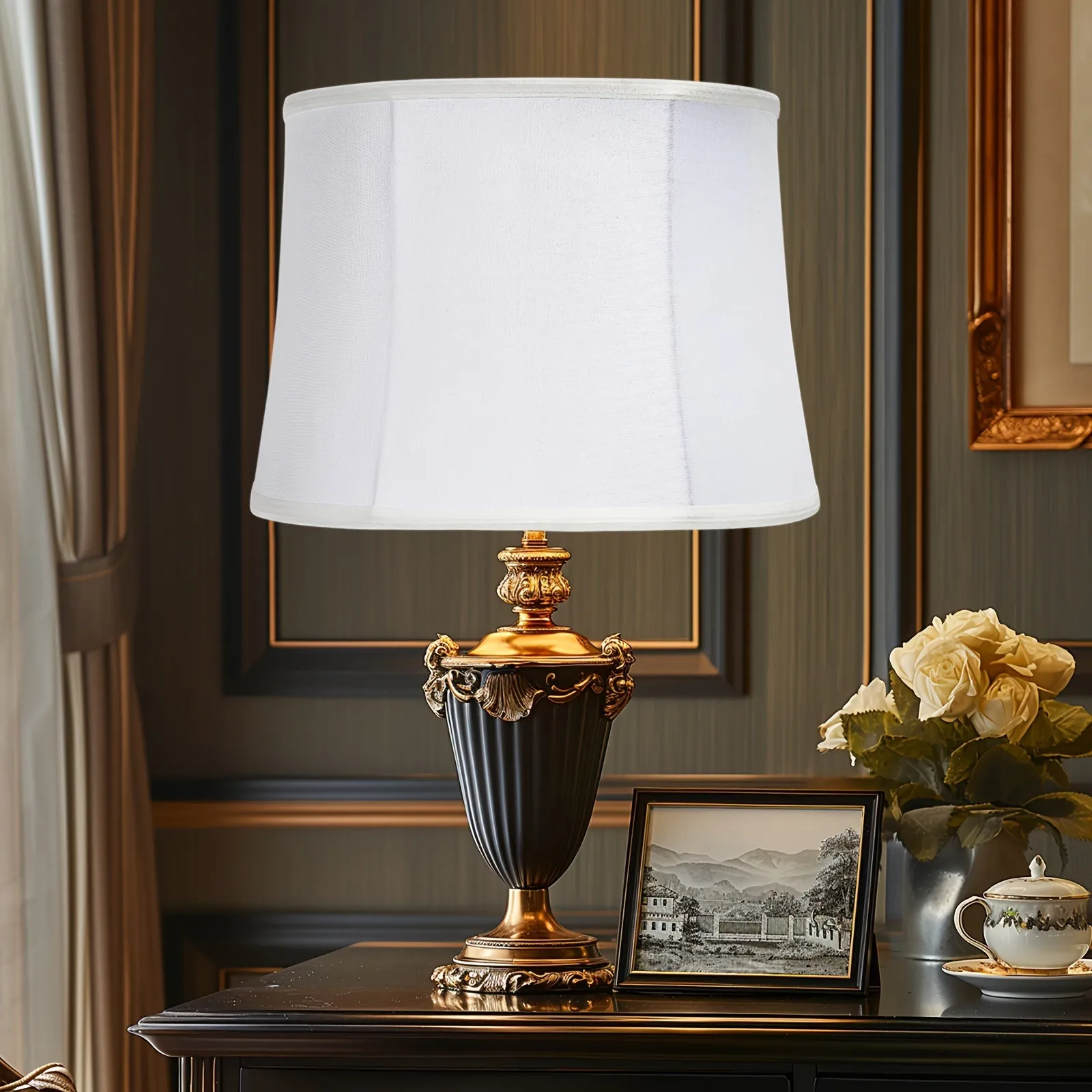 Navy Floor Lamp Shade