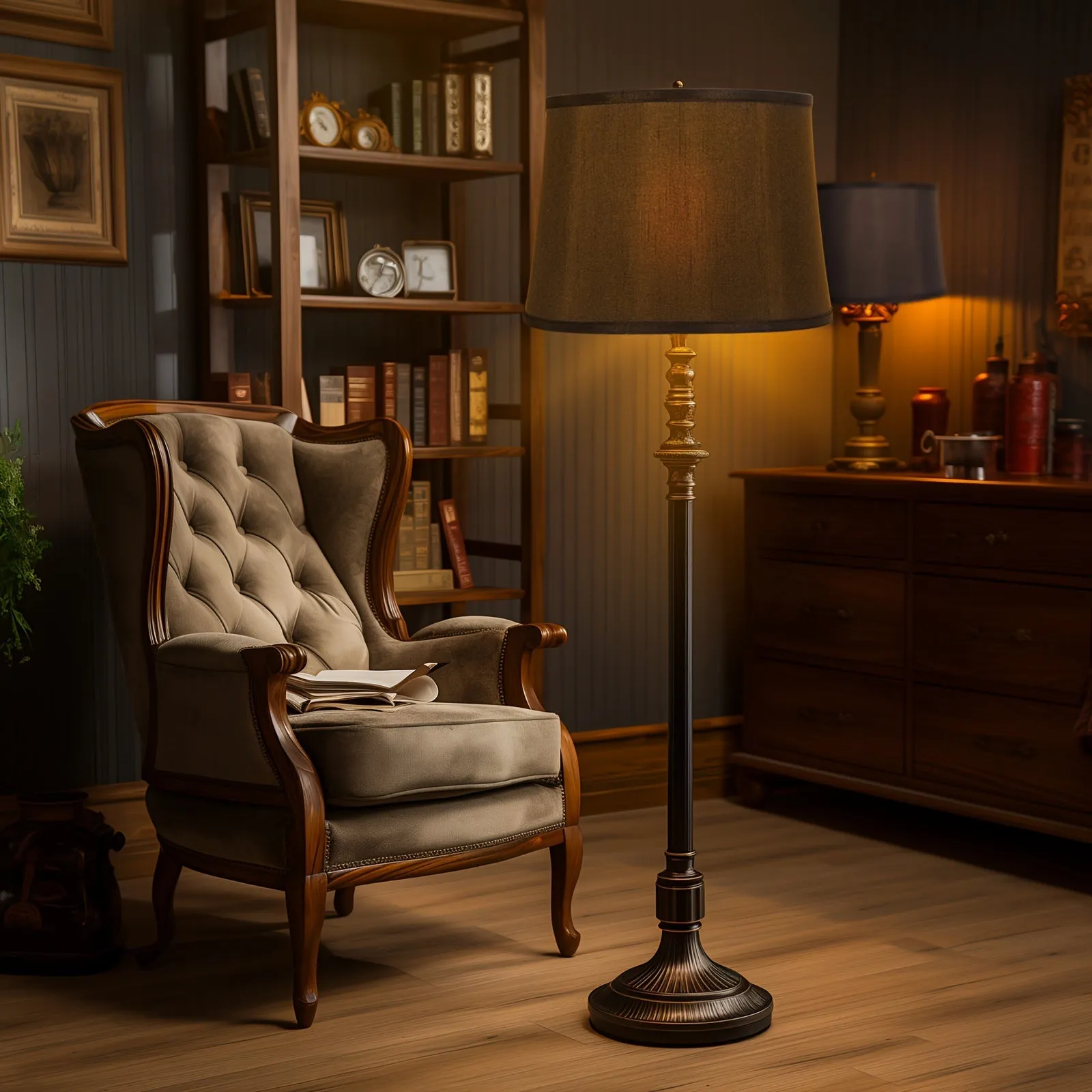 Navy Floor Lamp Shade