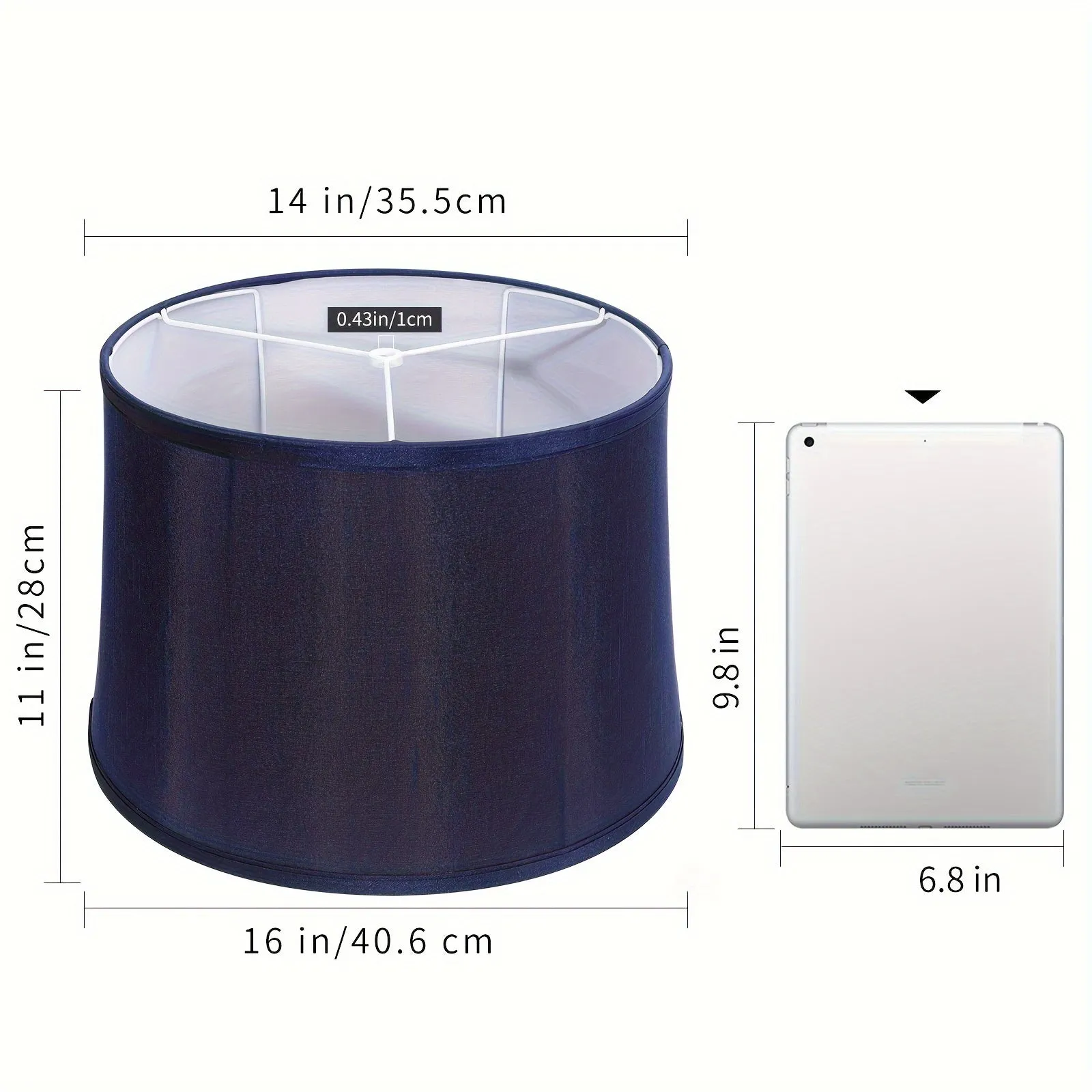Navy Floor Lamp Shade